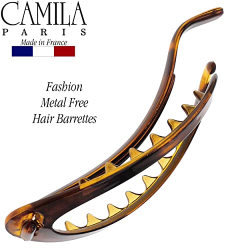 Camila Paris Tortoise Shell 4.5" Hair Barrette Clip - Strong Hold, No Slip