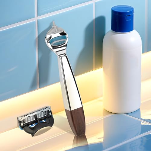 Metal Razor Handle for Men - Compatible with Gillette Fusion 5 ProShield & ProGlide