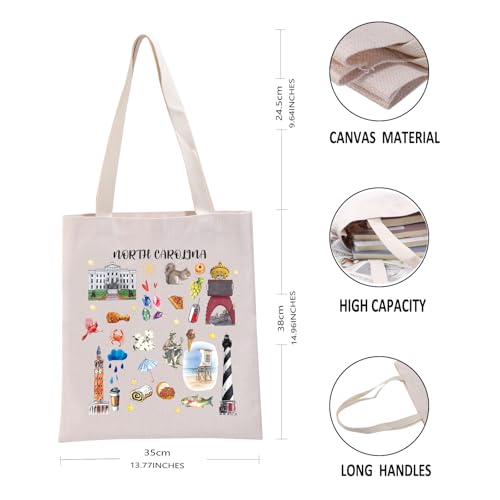 G2TUP North Carolina Gift Lover Tote Bag Tourist Travel