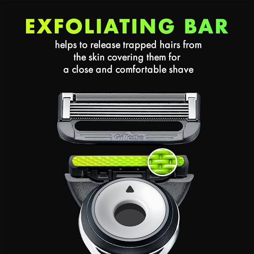 Gillette Labs White Edition Shaving Razor Gift Set with 2 Refills and Travel Case
