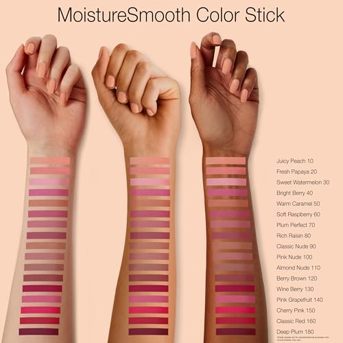 Neutrogena MoistureSmooth Color Stick - Berry Brown Lipstick, 36 Pack