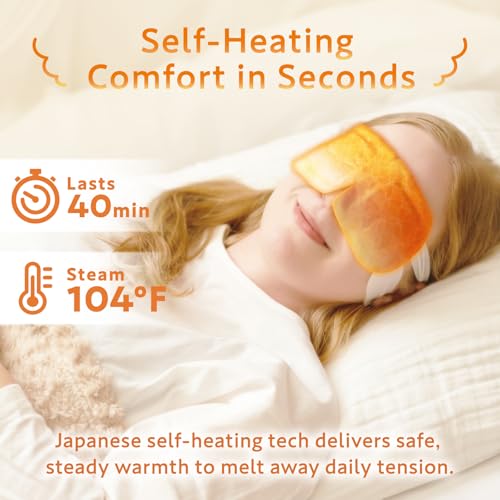 HIBINO Self-Heating Steam Eye Mask - Kinmokusei Aroma (22 Pack)
