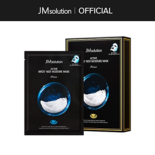 JMsolution Bird's Nest Moisture Mask - 10 Sheets for Deep Hydration