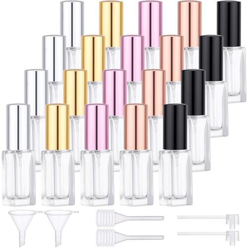 Segbeauty 20pcs Mini Glass Spray Bottles 5ml - Travel Atomizer