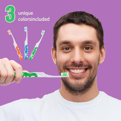 Portable Folding Toothbrush - Travel & Camping 3-Pack