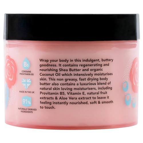 I LOVE English Rose Scented Body Butter - Hydrating 10.1 oz