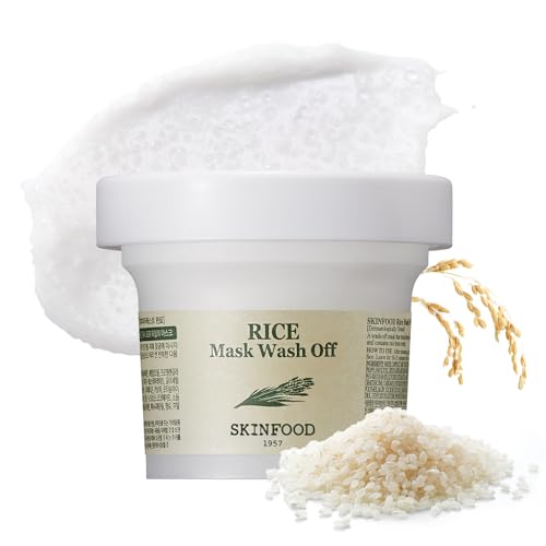 SKINFOOD Rice Mask Wash Off 3.5oz - Exfoliating & Soothing