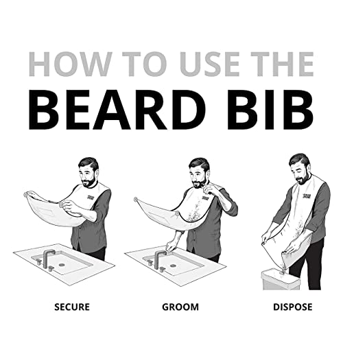 BEARD KING Beard Bib Apron - As Seen on Shark Tank ? Gifts for Him, Stocking Stuffers for Men, Mens Gift