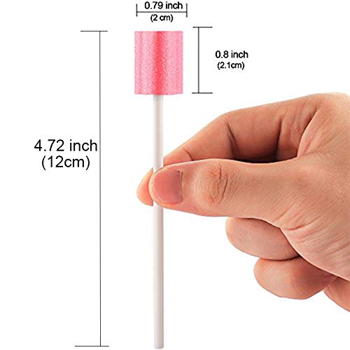 Disposable Oral Swabs - 100 PCS Latex-Free Mouth Sponges