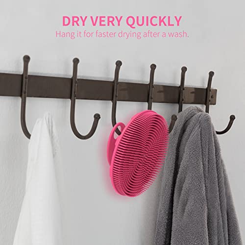 BEAUTAIL Silicone Body Scrubber - Gentle Exfoliating Shower Brush