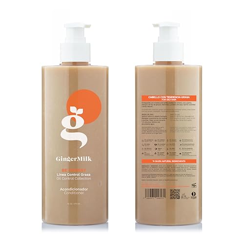 Ginger Milk Hair Conditioner for Oily Scalp - 16 oz, Vegan & Sulfate-Free