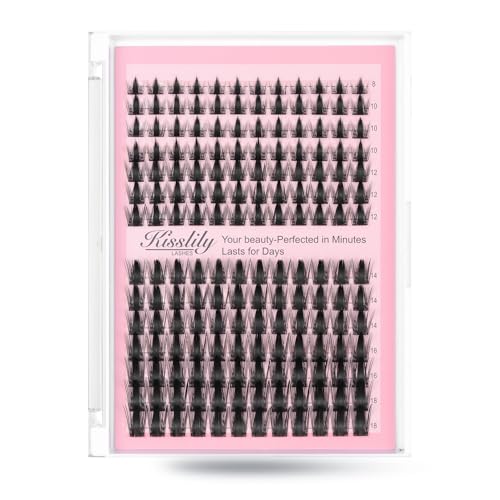 Kisslily Manga Lash Clusters - Wispy DIY Individual Eyelashes 8-19mm