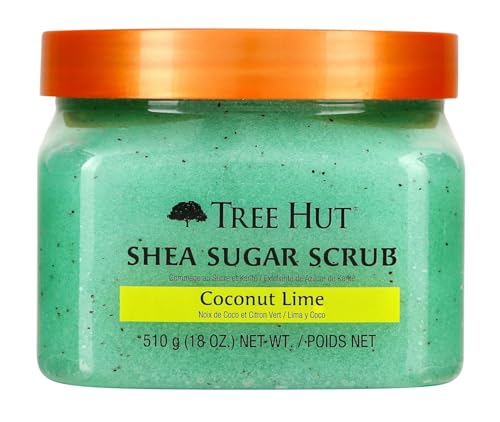 Tree Hut Coconut Lime Body Scrub - Exfoliating Sugar Scrub, 18 Oz