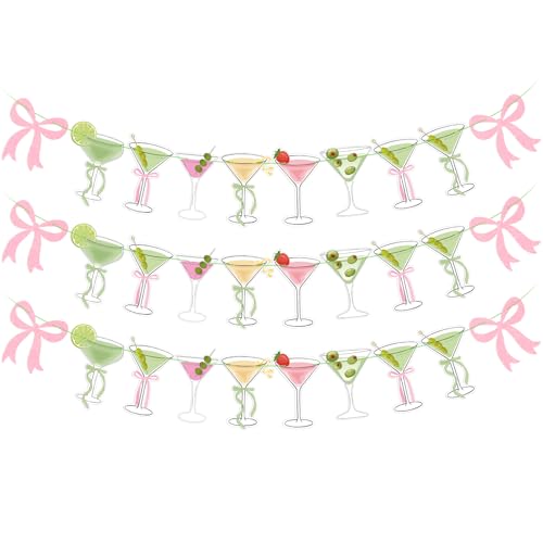 Pink Martini Party Banner - A Tini Bit Older Birthday Decor