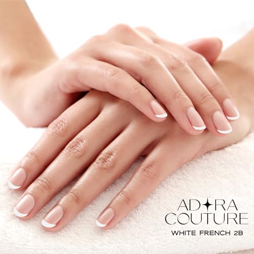 White French 2B Semi-Cured Gel Nail Strips Kit with 30 Pieces
