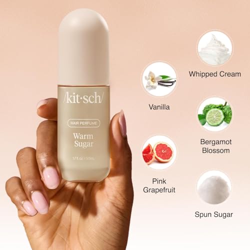 Kitsch Warm Sugar Hair Perfume & Body Mist 50mL - Travel Size, Vegan & Cruelty-Free
