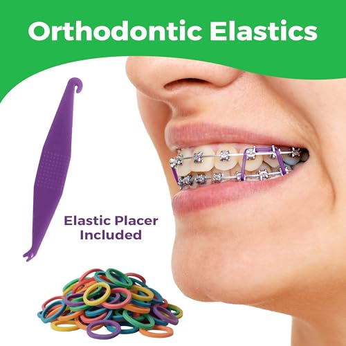 5/16 Inch Orthodontic Rubber Bands for Braces - 100 Pack