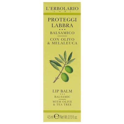 L'Erbolario Olive and Tea Tree Lip Balm – Moisturizing Lip Treatment