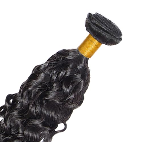 Black #1B Water Wave Human Hair Bundles 12 Inch Brazilian Virgin 50g - ZevPiul