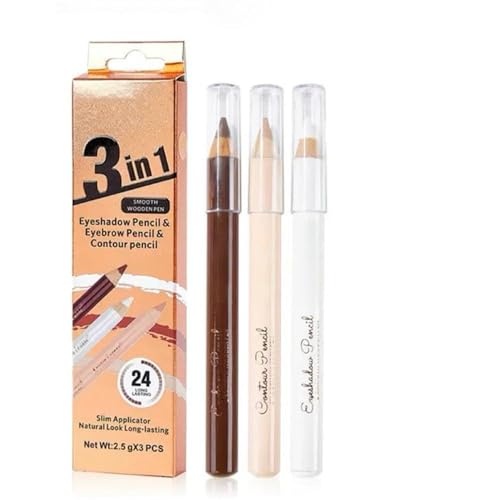 Eyebrow Lift & Contour Pencil Set - 3 Long-Lasting Makeup Pencils