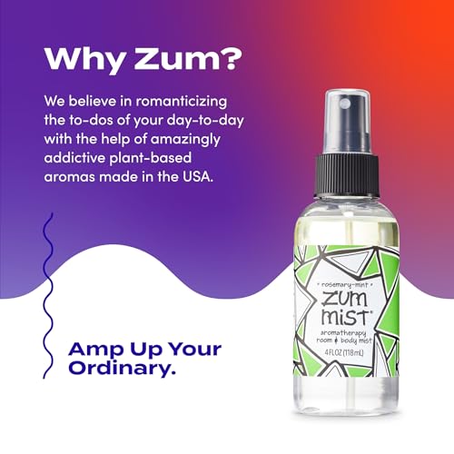 Zum Rosemary Mint Body Mist - 4 Fl Oz Natural Spray