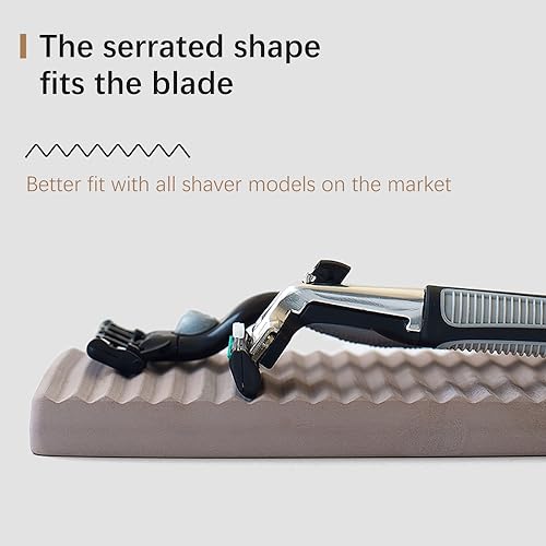 NICITY Beige Diatomite Razor & Soap Holder - Water Absorption Fast Dry Bathroom Accessory