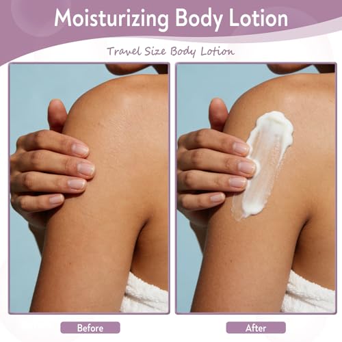 Travel Body Lotion & Hand Cream, 0.34 oz Individually Wrapped Pack of 60