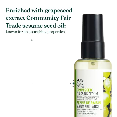 The Body Shop Grapeseed Glossing Hair Serum - Clear, 2.5 Fl Oz