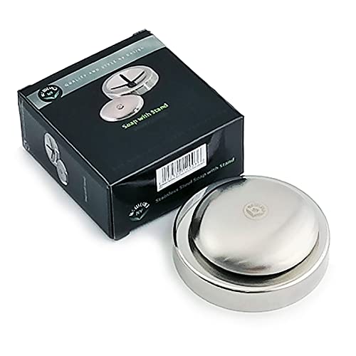 Stainless Steel Odor Remover Soap with Stand for Hands & Kitchen Use