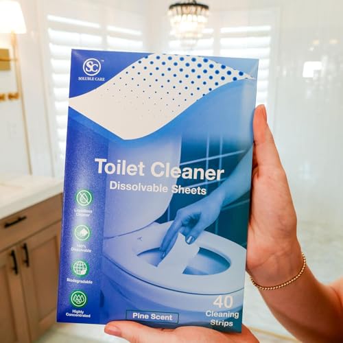Dissolvable Toilet Bowl Cleaner Sheets - Pine Scent, 40 Sheets