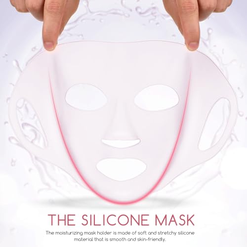Reusable Silicone Face Mask Holder with Ear Hooks for Skincare & Moisturizing