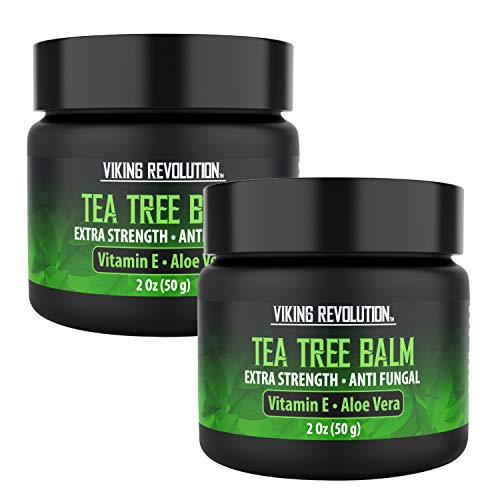 Viking Revolution Tea Tree Oil Foot Balm - 2 Pack for Dry Skin