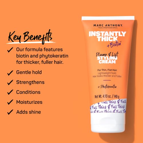 Marc Anthony Hair Thickening Cream with Biotin for Fine Hair - 4.93 oz