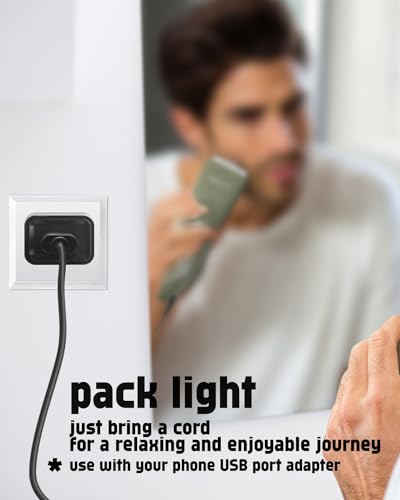 Manspot Charger Cable for HCW003A Trimmer - 3.3ft USB Fast Charging