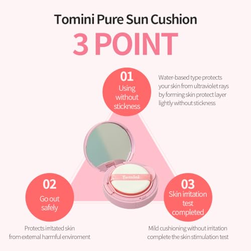 Tomini Pure Sun Cushion - Deep Pink, Hypoallergenic & Calming