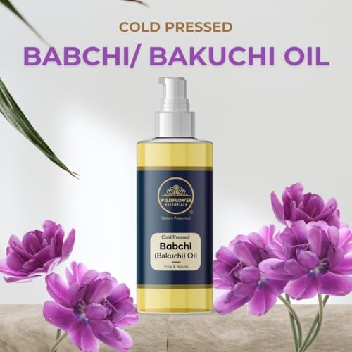 Bakuchi Oil (Babchi) 100% Natural Cold Pressed Carrier Oil 100ml with Pump