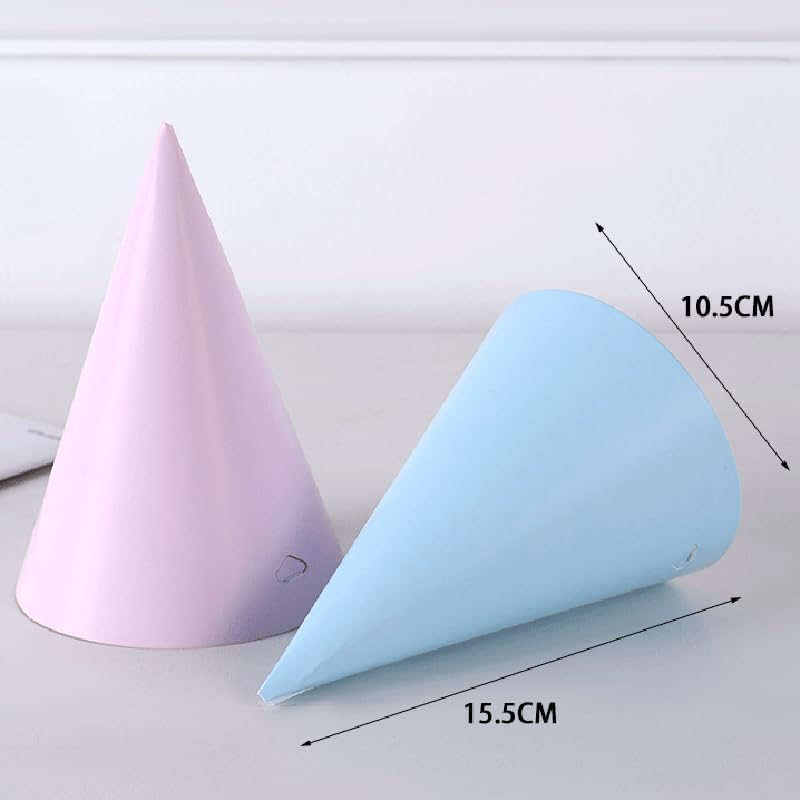 36PCS Adjustable Pastel Party Hats for Adults - Cute Birthday Decorations