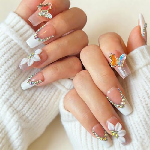 BOPCOOL Handmade Medium Square Nude French Press-On Nails