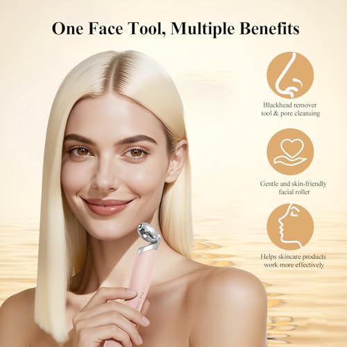Vangines Stainless Steel Ice Roller & Facial Cleansing Brush Skincare Set