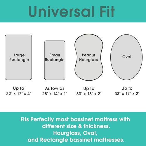 Brolex 2-Pack Ultra Soft Bassinet Sheets for Newborns - Whale & Cloud Designs
