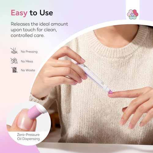 SAVILAND 2-in-1 Cuticle Remover Pen with Ceramic Tip - Hydrating Nail Care