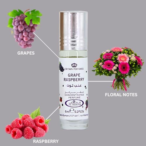 Al-Rehab Grape Raspberry Perfume Oil for Women - 6ML
