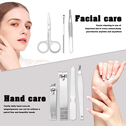 7-Piece Stainless Steel Manicure Set with Travel Case