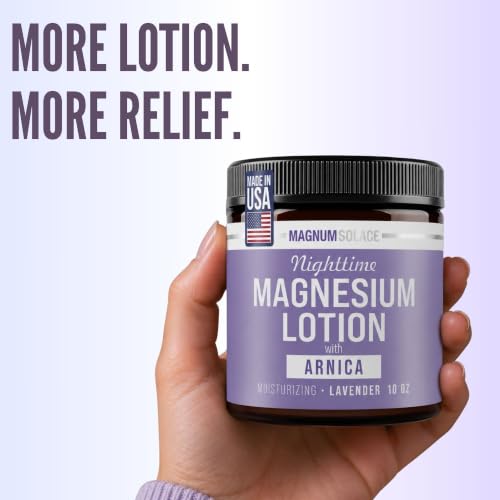 Magnum Solace Nighttime Magnesium Lotion with Arnica - 10 oz