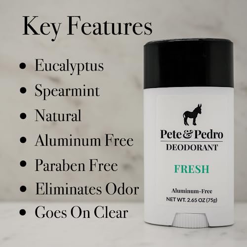 Pete & Pedro Aluminum-Free Deodorant - Eucalyptus Scent 2.65 oz