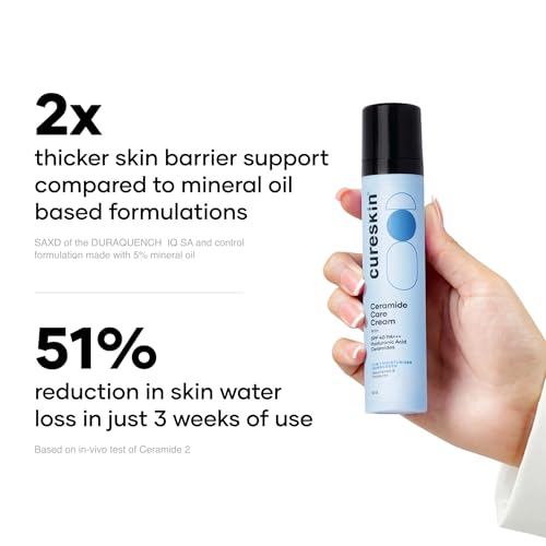 Cureskin Ceramide Moisturizer SPF 40 - Hydrating Facial Cream for All Skin Types