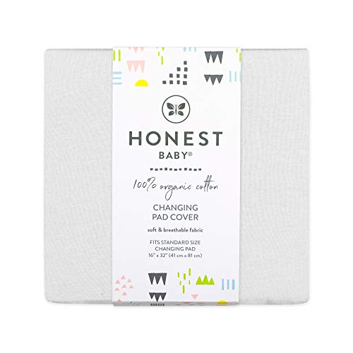 HonestBaby Organic Cotton Changing Pad Cover - Bright White, One Size