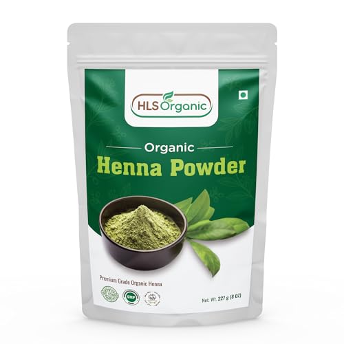 Organic Henna Powder for Natural Hair Coloring 227g - No Chemicals