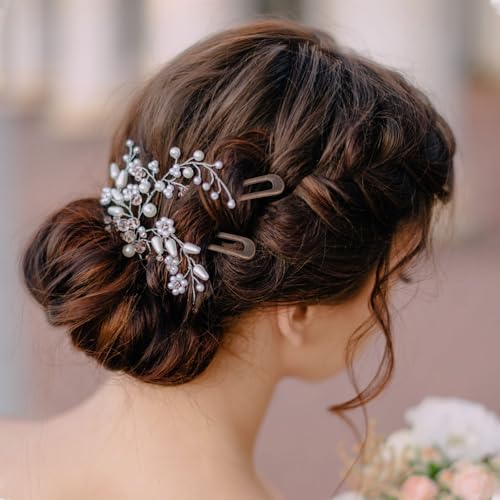 WILLBOND 6-Pack U Shaped Metal Hair Pins for Elegant Hairstyles