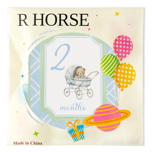 Monthly Milestone Cards for Baby Boys - Watercolor Design Set